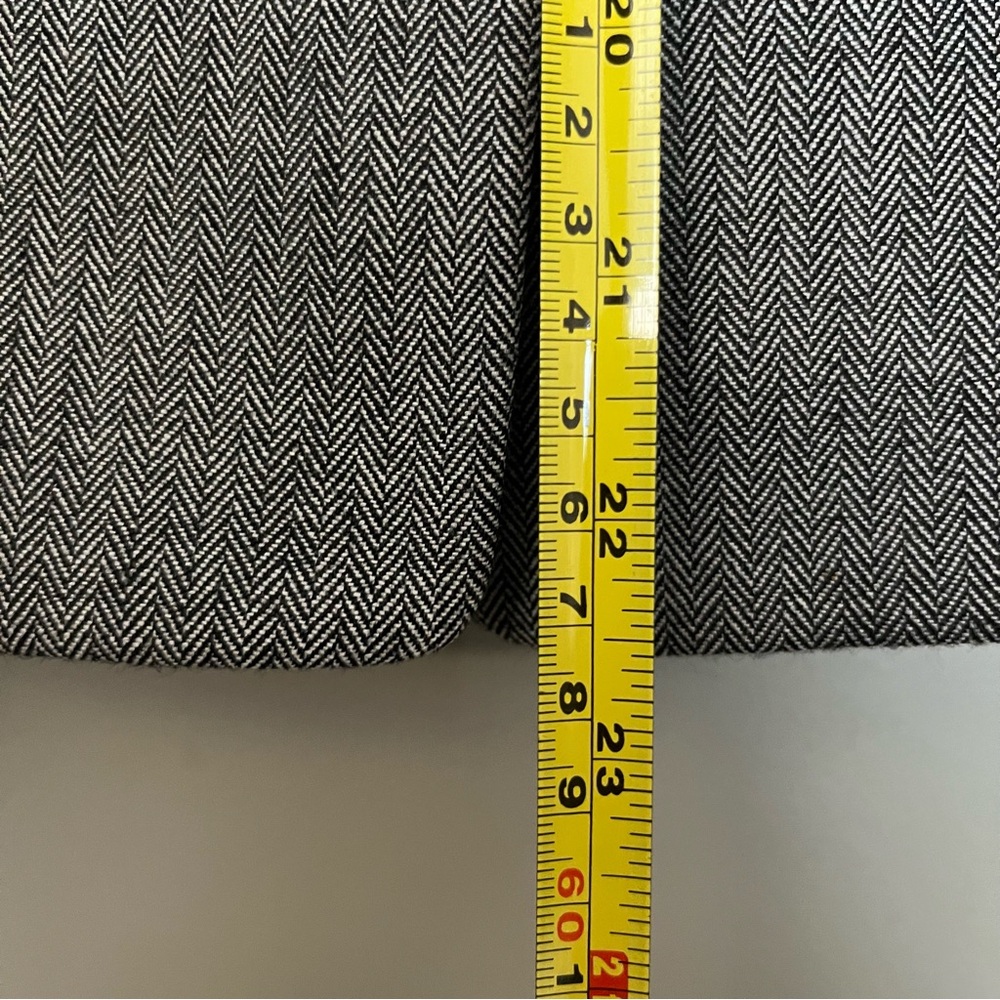 Loft Gray Herringbone Tailored Two-Button Blazer - image 7